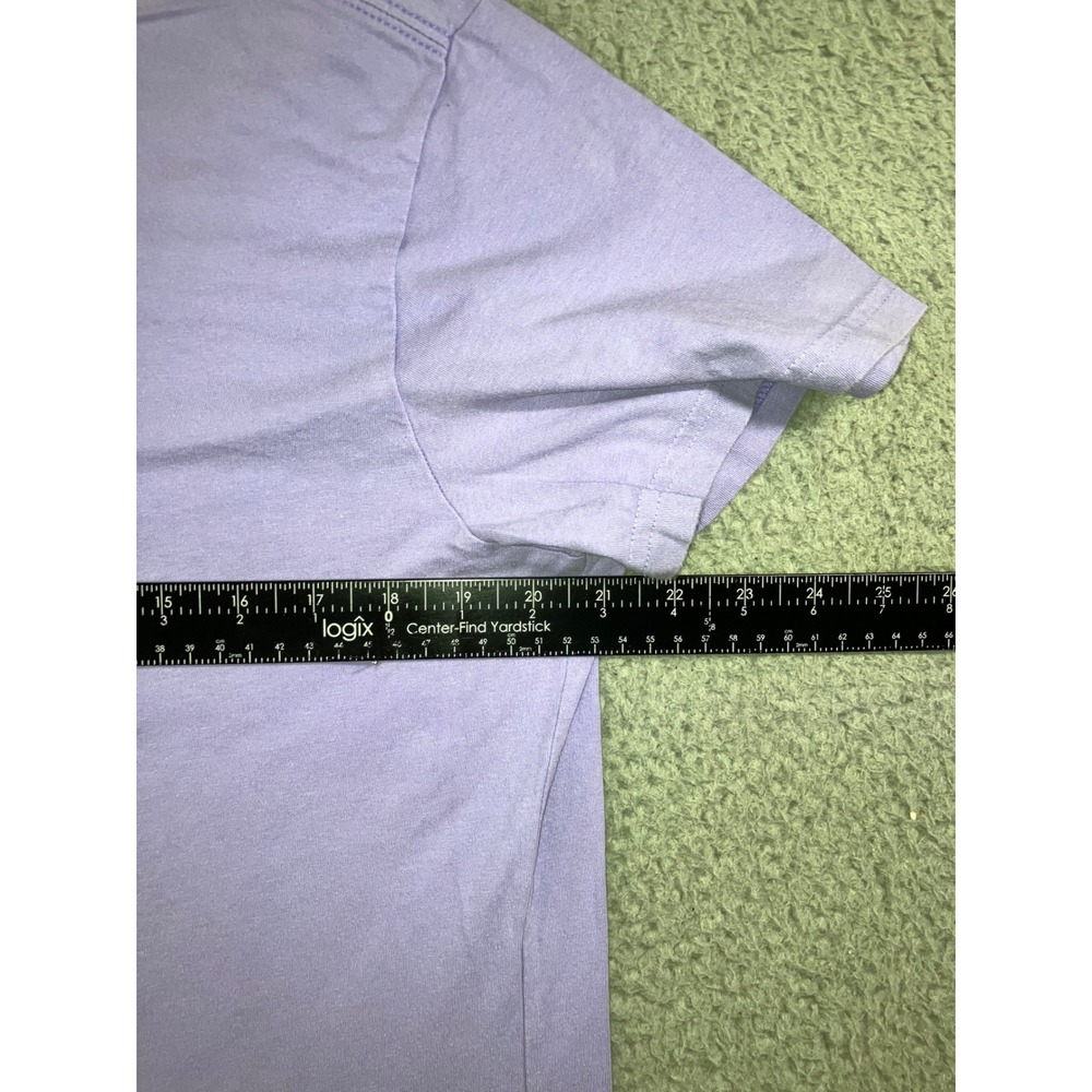 Adidas Amplifier Tee Shirt Womens XL Purple Floral Logo Athletic Sporty Gym Tee - Picture 8 of 12